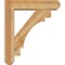 Ekena Millwork Merced Craftsman Rough Sawn Bracket w/ Offset Brace, Western Red Cedar, 6"W x 24"D x 28"H BKT0604X24X28MRC04RWR - alternate 2
